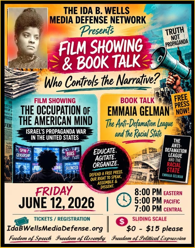 Ida B. Wells Media Defense Network Voices of Justice Series: Film Screening and Book Talk Poster